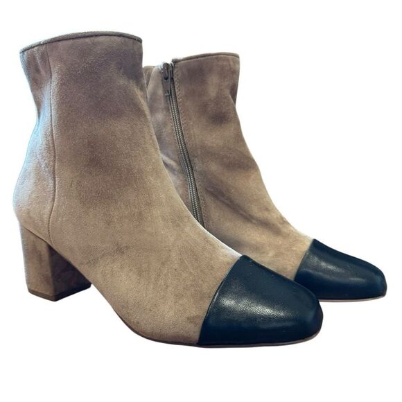 Revolve Steve Madden Jaslynn Suede Leather Block Heel Bootie Ankle Boots NWOT - Picture 7 of 12